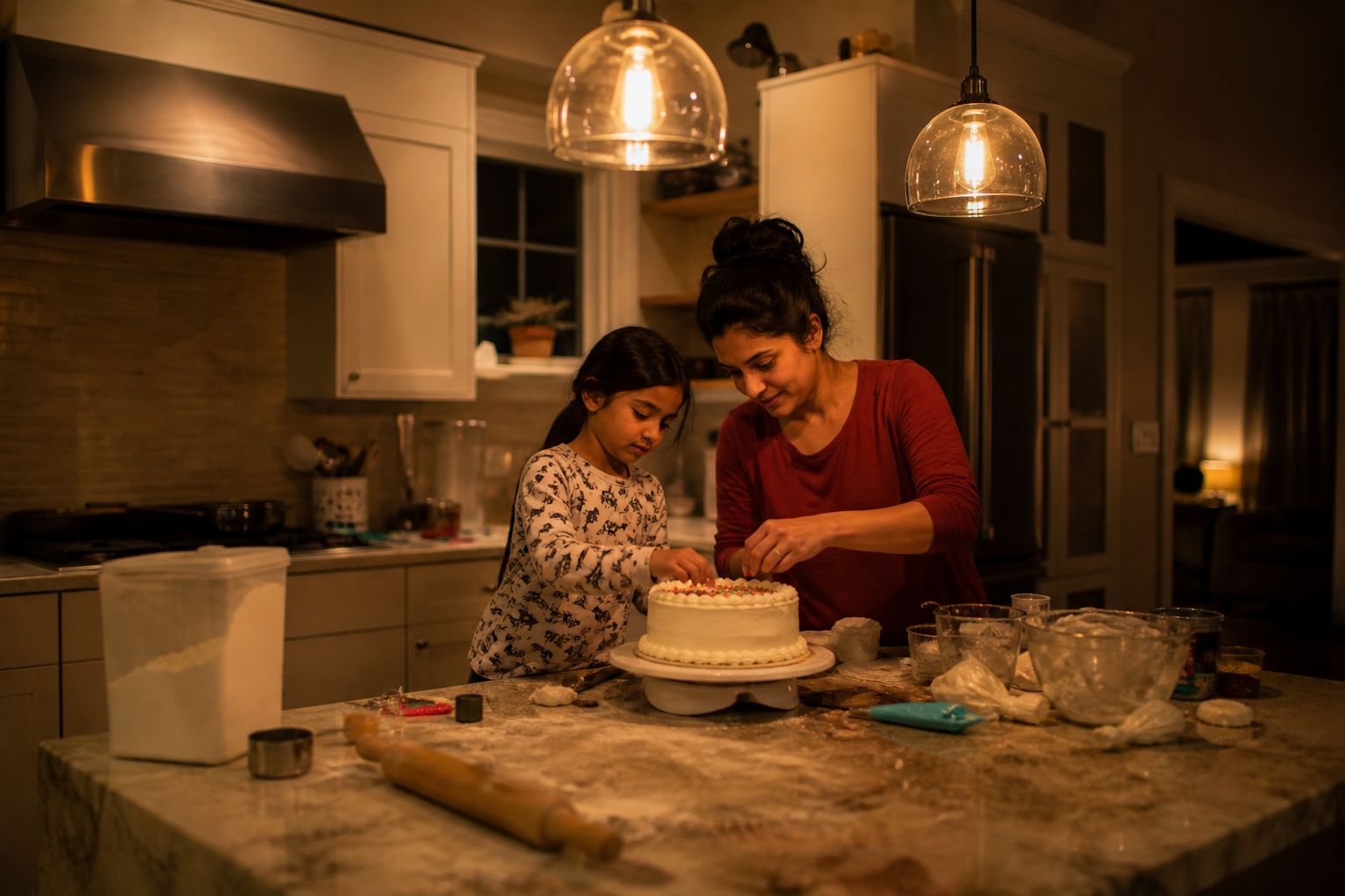 Video still from the kitchen